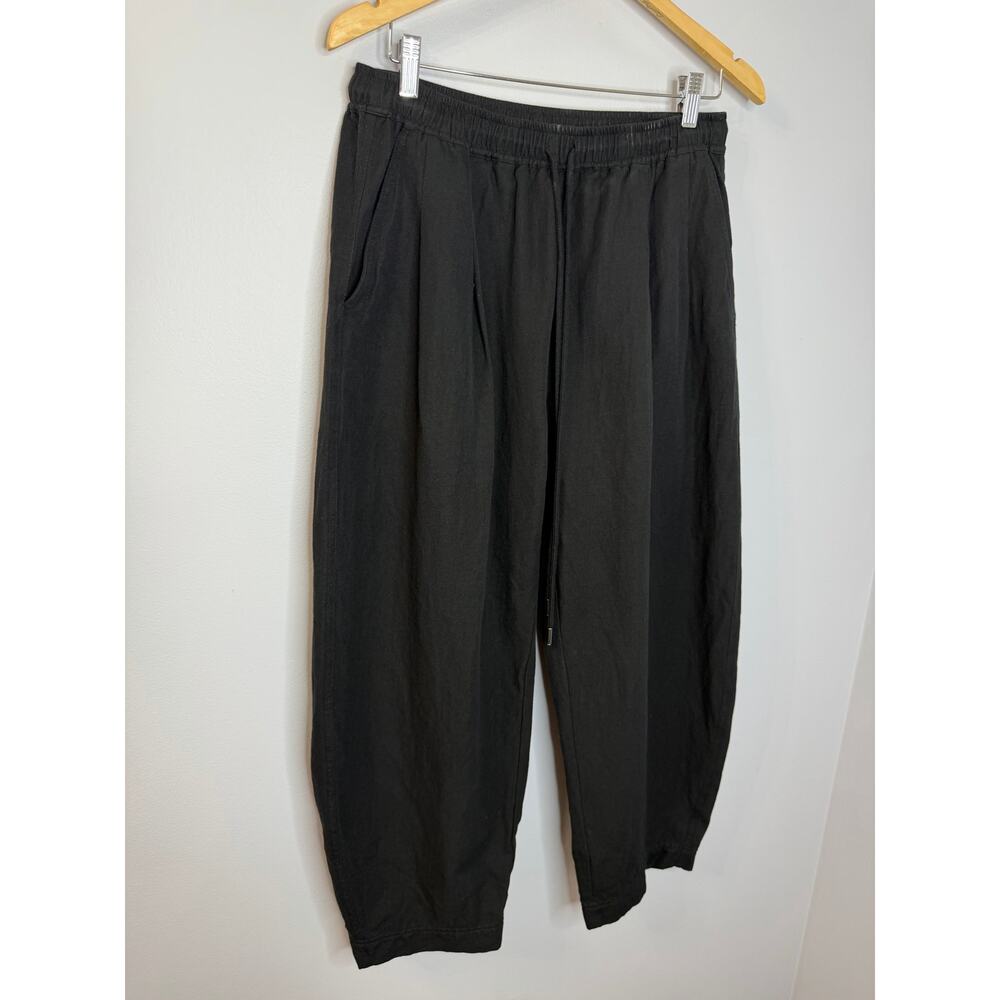 Apiece Apart Everyday Pull-On Pants Black Relax Women's M Casual Wardrobe - Picture 3 of 13